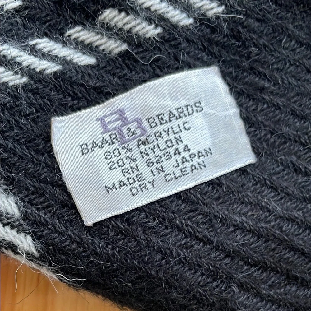 Vintage Baar & Beard Houndstooth Scarf